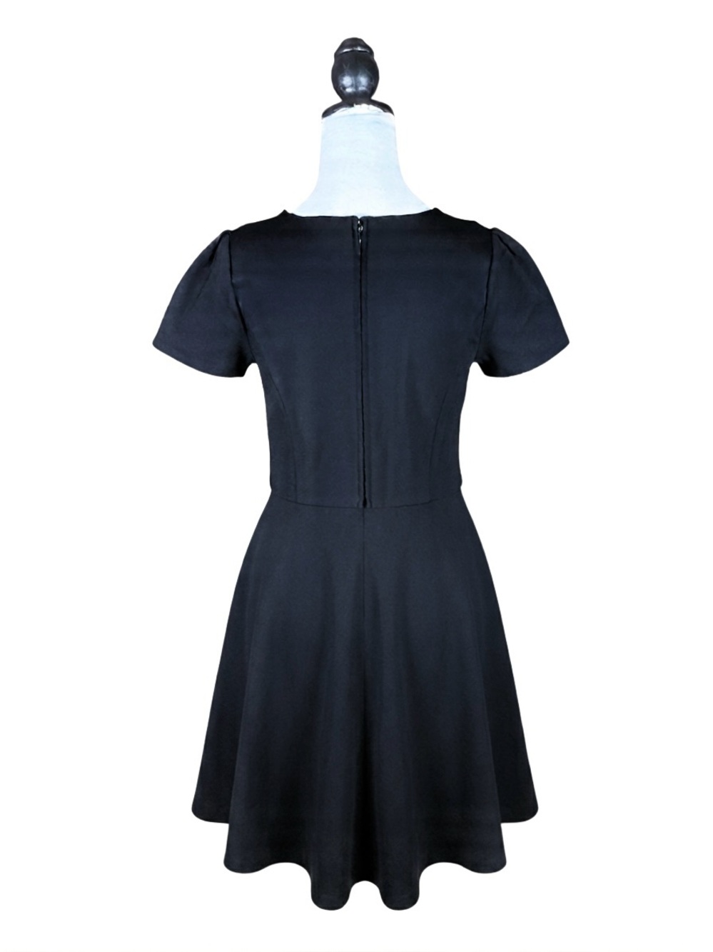 ModCloth Retro Whimsigoth Dark Academia Cottagecore Embroidered Moth Dress M - Picture 3 of 8